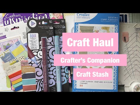 Craft Haul 2024 @CraftStashcoukTV and Crafter’s Companion #crafthaul #crafterscompanion #craftstash