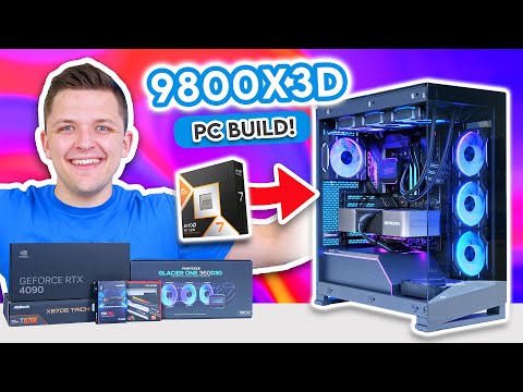 Ultimate Ryzen 9800X3D & RTX 4090 Gaming PC Build! 🙌 [The New FASTEST Gaming CPU?]