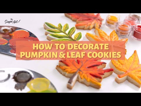 How To Decorate Pumpkin & Leaf Cookies!