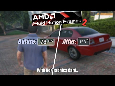 AMD Fluid Motion Frames 2 - GTA 5 and Radeon 780M: Frame Gen With No Graphics Card