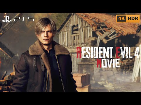 Resident Evil 4: Remake 4K HDR Movie | All Cutscenes & Bosses