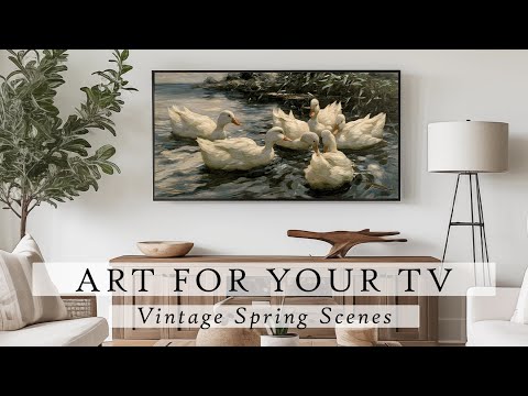 Vintage Spring Scenes Art For Your TV | Vintage Art Slideshow For Your TV | TV Art | 4K | 4 Hours