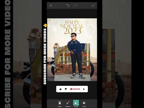 Happy New Year 2023 Special Photo Editing #shorts #viralshorts #photoediting