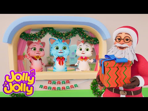 Three little kittens + More | 🎅🏻Santa Claus is coming🎅🏻 | Jolly Jolly Learn and Play Nursery Rhymes