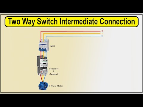 How to Make 3 Phase Motor Wiring Diagram | DOL starter wiring