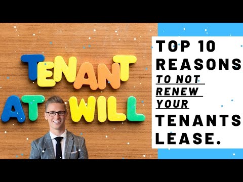 Top 10 Reasons To Not Renew My Tenants Lease Agreement