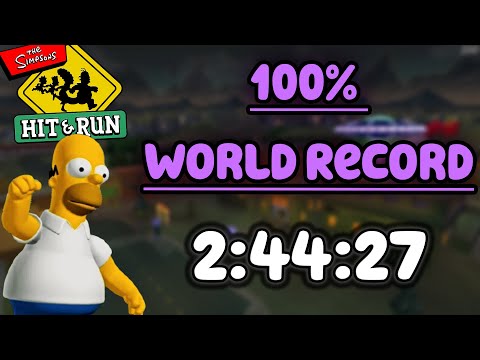 The Simpsons: Hit & Run 100% Speedrun 2:44:27 (World Record)