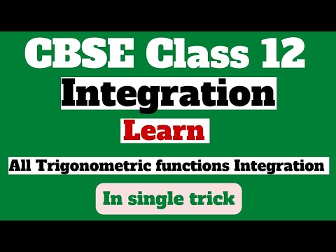 Learn Trigonometric Functions Integration in Single Trick