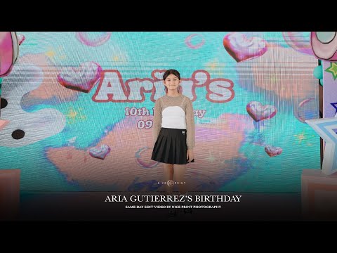 Aria Gutierrez's Birthday | Same Day Edit Video by Nice Print Photography