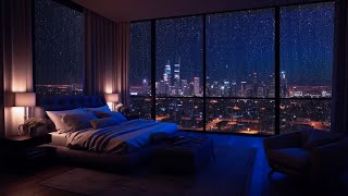 Boston Luxury Apartment 😉 | 24 Hours Rain On The Window For Sleep | Bedroom Space