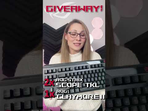 GIVEAWAY! - 3x ASUS ROG RX Keyboards