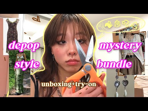 DEPOP mystery style bundle review & try-on (i ACTUALLY LIKE IT this time)