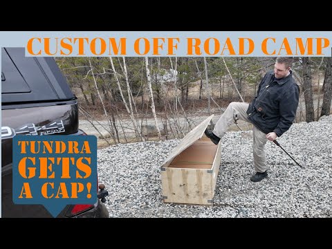 My Tundra gets a cap for camping!Tactical Camper shell for Toyota Tundra