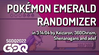 Pokémon Emerald by Keizaron, 360Chrism, Shenanagans, adef in 3:14:04 - Summer Games Done Quick 2022