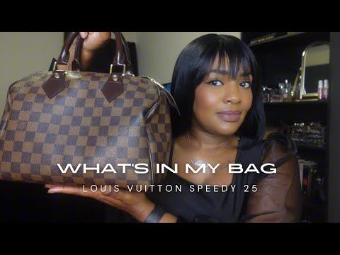 What’s In My Bag 2024| Louis Vuitton Speedy 25 |Wear and Tear Update