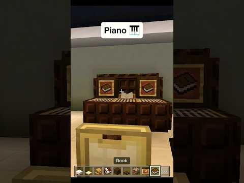 Piano in Minecraft | #shorts #minecraft