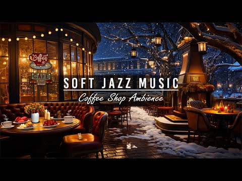 Relaxing Jazz Music at Cozy Night Cafe Shop Space☕ Soft Jazz Instrumental Music for Work,Study,Sleep