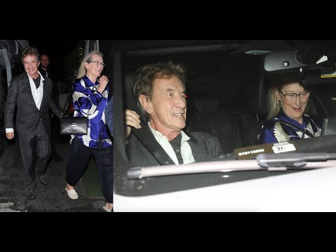 Comedian Martin Short And Actress Meryl Streep Are All Smiles As They Grab Dinner at Giorgio Baldi!