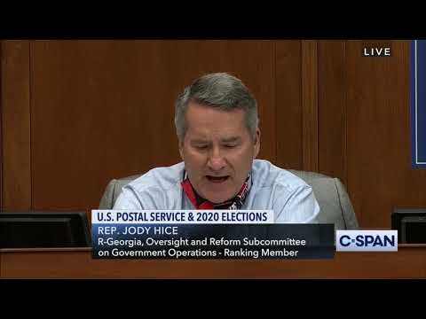 Congressman Hice Criticizes Continued Democratic Postal Conspiracies