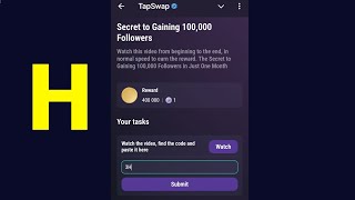 Secret to Gaining 100,000 Followers | Tapswap Code