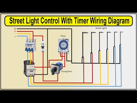 How To Make Street Light Control With Timer Wiring Diagram | traffic light control box