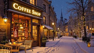 ☕ Cozy Coffee Ambience and Exquisite Piano Jazz Music for a Good Mood ❄️ Smooth Winter Jazz Music