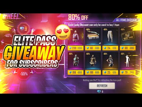 10 Elite Pass Giveaway - New Lucky Wheel I Got 80% Off - Eid Special Giveaway - Zee Army