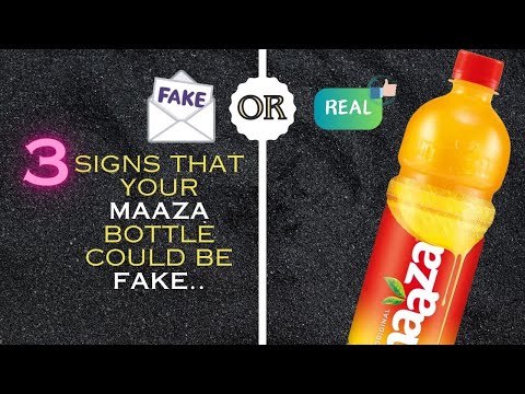 MAAZA Bottle | Real or Fake ? | 3 Things that stopped us from drinking it !