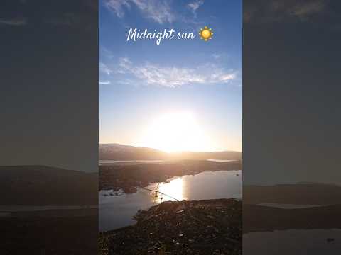 The Midnight Sun ☀️ #midnightsun #phenomenon #midnight #day #night #tromsø #norway #🇳🇴 #☀️