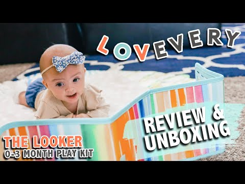 LOVEVERY PLAY KIT UNBOXING | The Looker Play Kit for 0-12 Weeks | Lovevery Play Kit Reviews