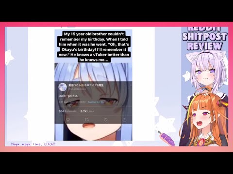 Okayu and Coco Reddit Meme Review! [ENG SUB]