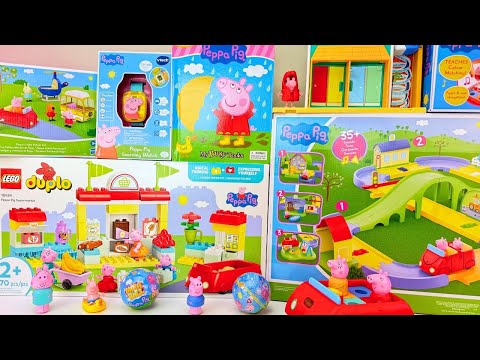 NEW Peppa Pig Toys Collection Unboxing Review | Peppa Pig Cruise Around Town Car Track