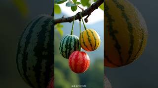 Enjoy Beautiful Green Watermelon 🍉