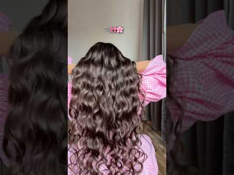 Hair curling routine 🎀 #youtube #hack #shortsvideo #hairstyle #hair #longhair g