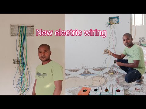 ▶️ New Electric wiring ! House wiring Wire pulling !   हाउस वायर कैसे करे  Nov 13,2024