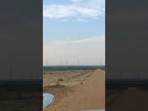 clouds and wind turbines