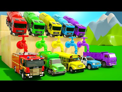 Baby Shark | Multi-colored washbasins and colored bosses | Baby Nursery Rhymes & Kids Songs