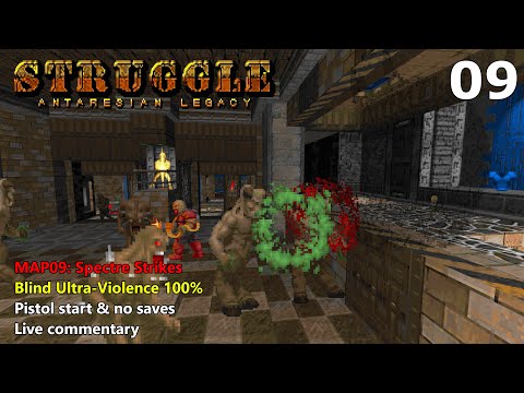 Doom II: Struggle - Antaresian Legacy - MAP09: Spectre Strikes - Blind Ultra-Violence 100%