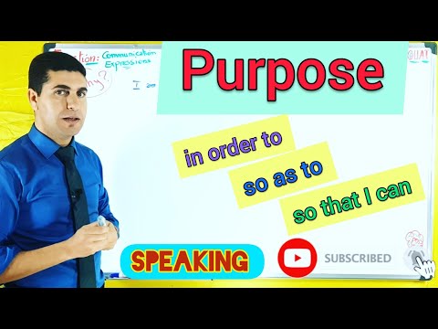 Expressing Purpose