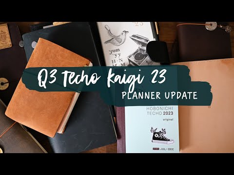 Planner and Journal Stack Update for Q3 | Techo Kaigi | Hobonichi Weeks and Traveler's Company