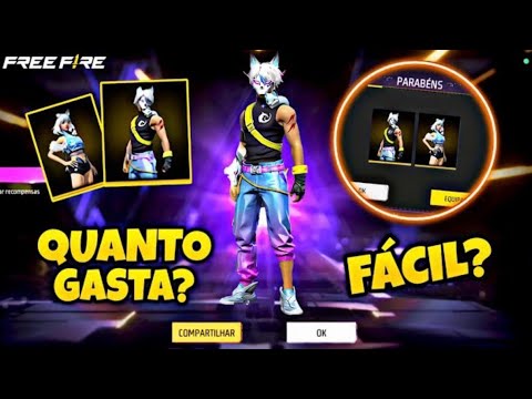 PEGANDO CONJUNTO RAPOSO NEVADO, TOKEN ROYALE FREE FIRE, NOVO EVENTO FF