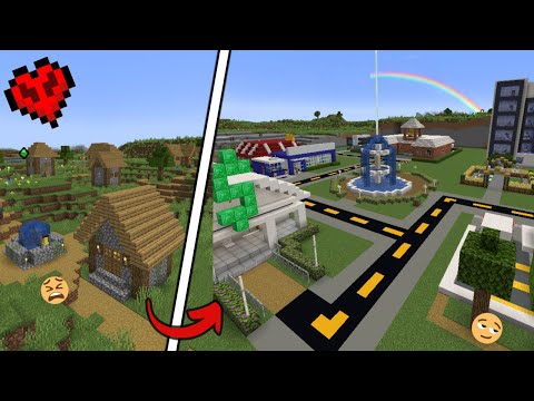 I Transformed a Village in Hardcore Minecraft