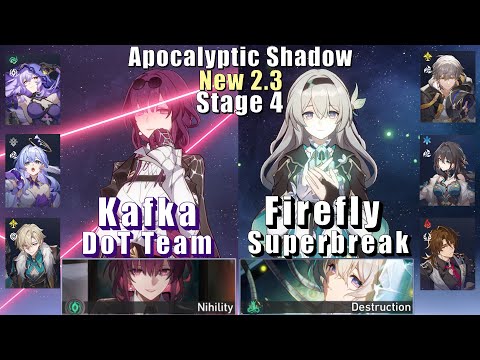 New Apocalyptic Shadow 4 | E0 Kafka DoT & E0 Firefly Superbreak | 2.3 3 Stars | Honkai: Star Rail