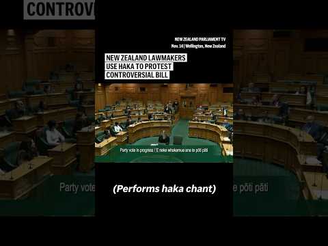 New Zealand lawmakers use haka to protest controversial bill