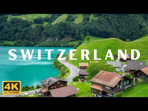 Most Heavenly Country In The World - Switzerland Scenic View With Calm Music In 4k UHD HDR 60FPS