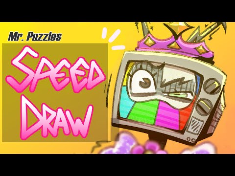 Mr. Puzzles drawn as… | Speed Draw |