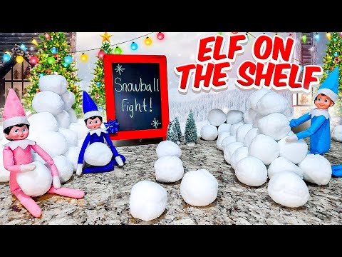 Elf on the Shelf Snowball Fight! Day 7