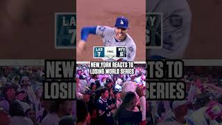 The moment New York lost the World Series #mlb #baseball #worldseries