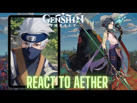 Genshin impact react to Aether as kakashi hatake | naruto shippuden | Gacha life 2 Sasuke