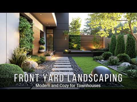 Modern and Cozy: Front Yard Landscaping Ideas for Townhouses